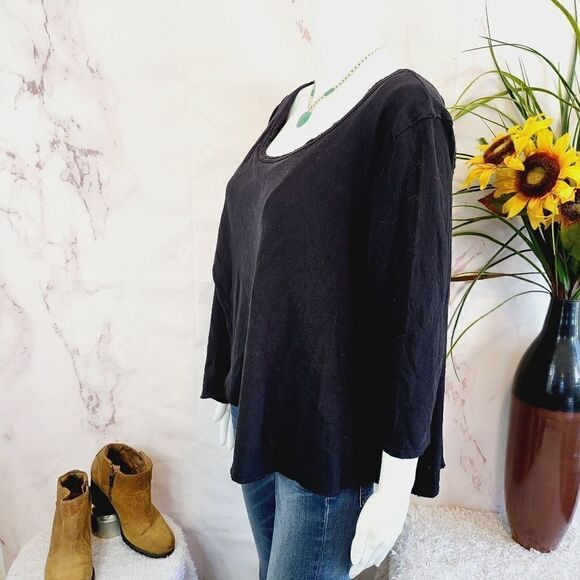 Free People cotton black top - Picture 4 of 7